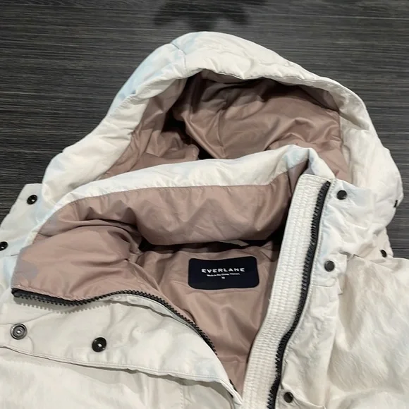 EVERLANE HOODED BELTED COAT SIZE M - Picture 4 of 11